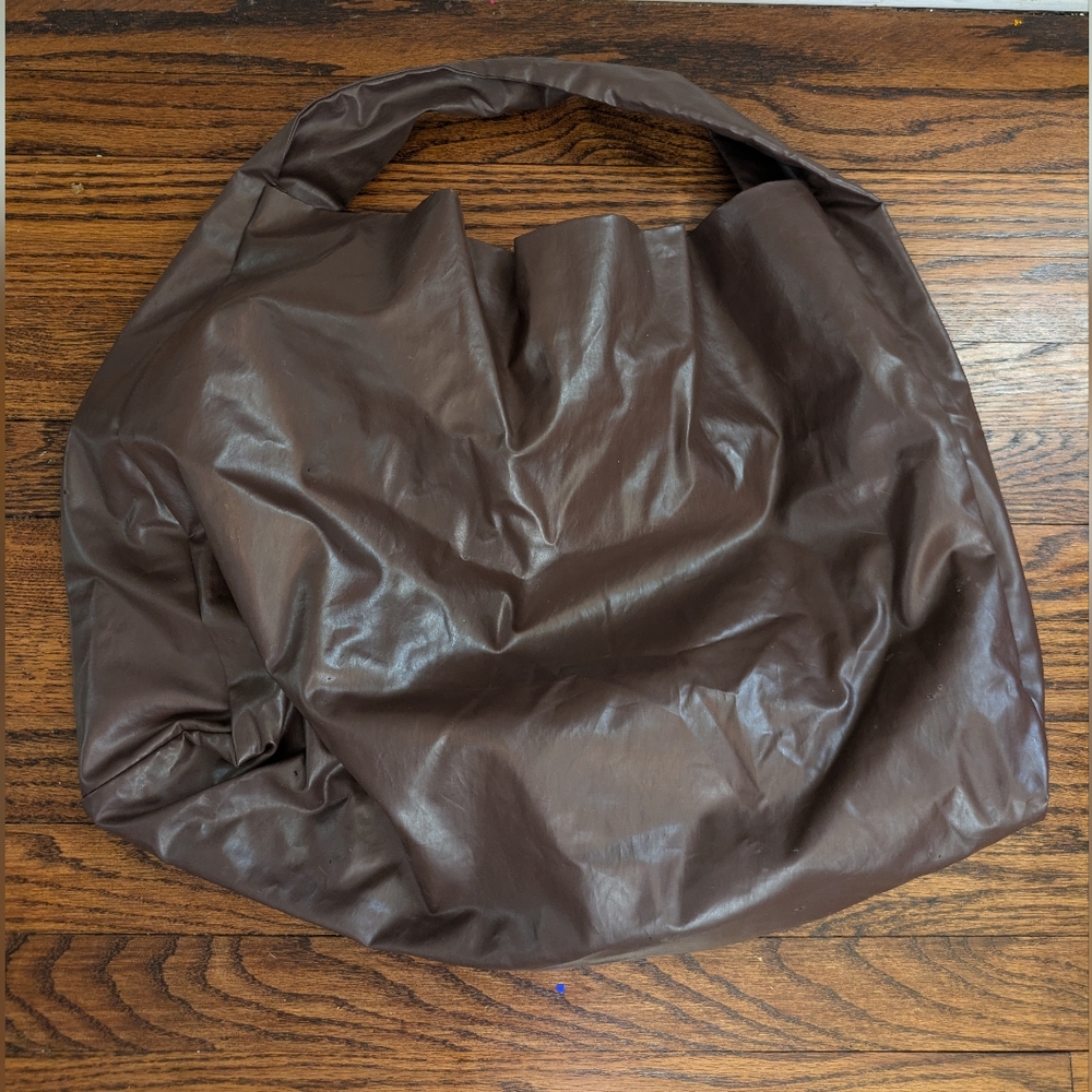 Kassl Editions Brown Faux Leather Hobo Bag - Picture 3 of 8